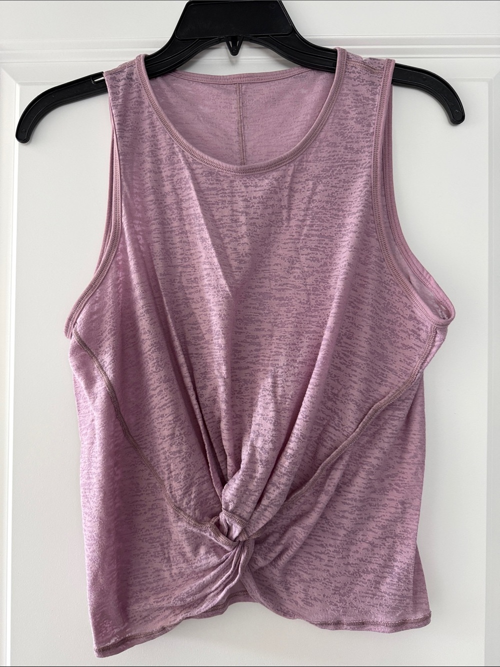 Cropped lululemon athletica Heathered Mauve Twist-Front Tank